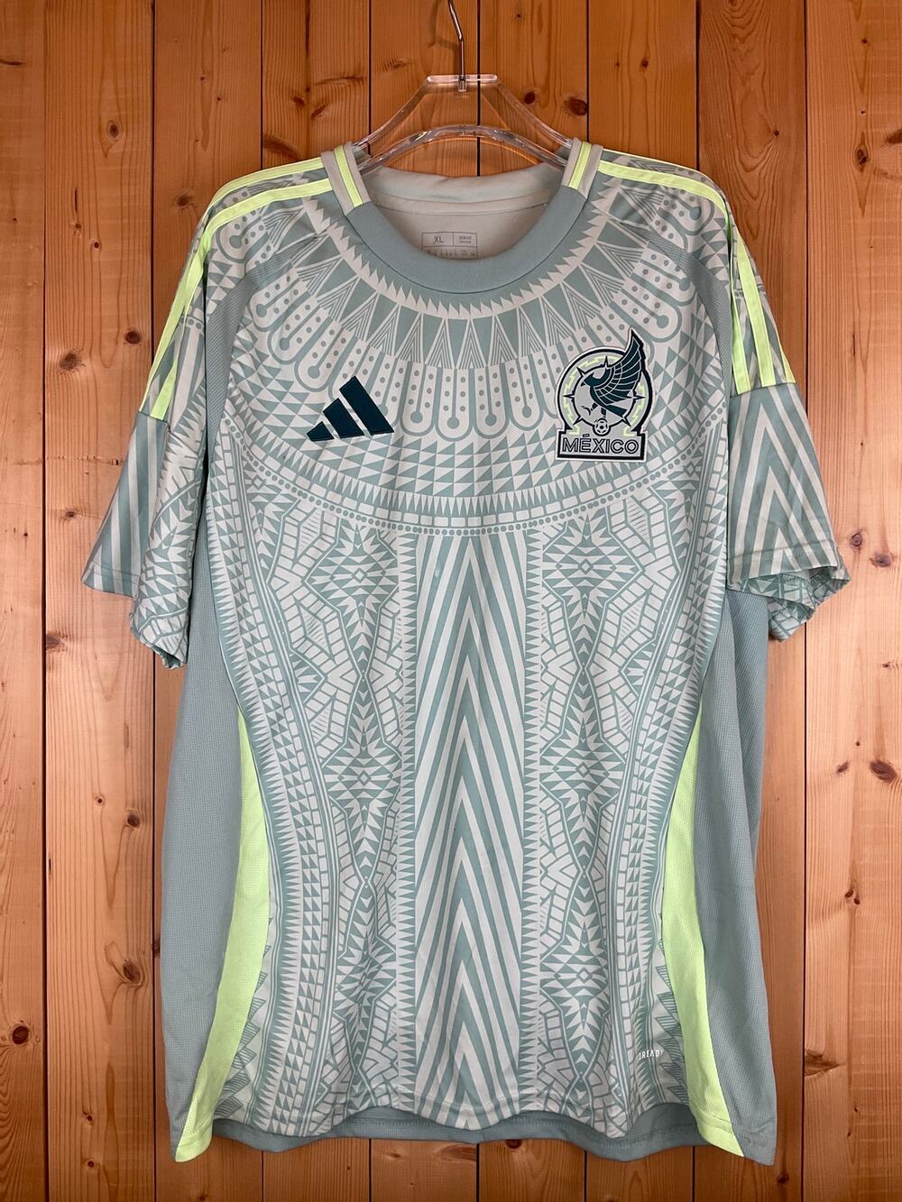 Adidas Mexico 2024 Nat'l Team Away Jersey, Linen Green - Size XL